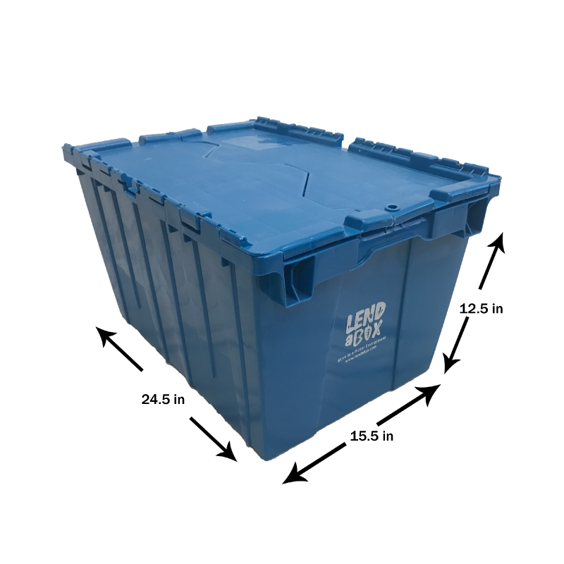 Lend A Box | Blue Box Dimensions